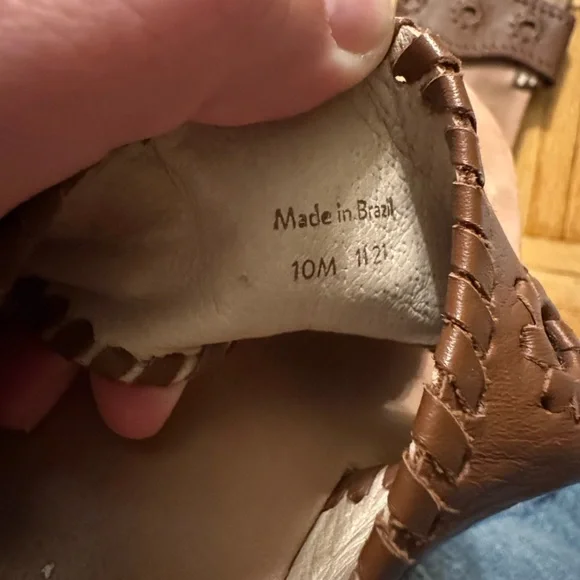 Jack Rogers Brown Leather Boating Sandals - Picture 3 of 4